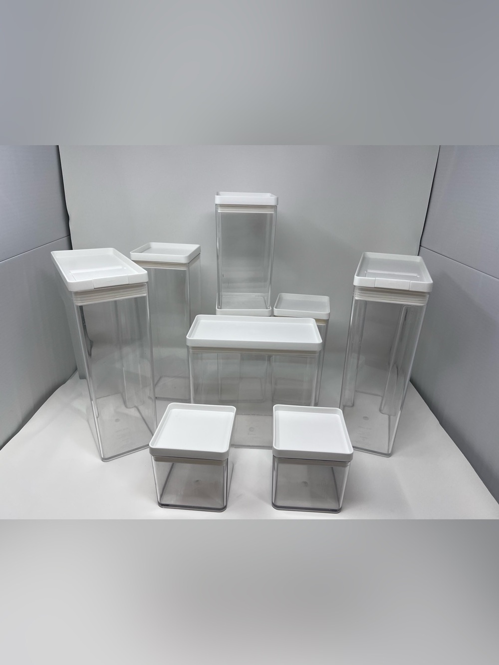 9 pcs Assorted Brightroom Target Container Set Plastic Stackable Food Storage
